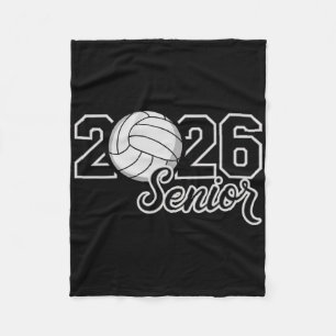 Senior 2026 Volleyball Mum High School Graduation  Fleece Blanket