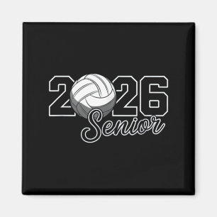 Senior 2026 volleyball mum high school graduation magnet