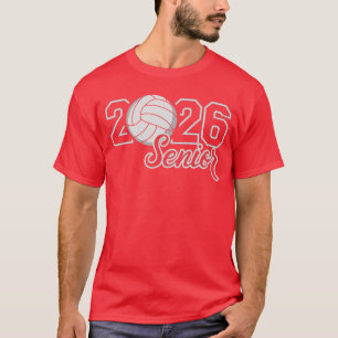 Senior 2026 Volleyball Mum High School Graduation T-Shirt