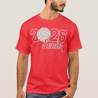 Senior 2026 Volleyball Mum High School Graduation T-Shirt