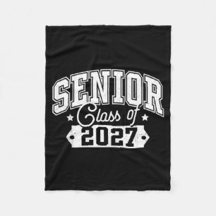 Senior 2027 High School Graduation Cl Of 2027 Fleece Blanket