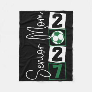 Senior 2027 Soccer Mum Final Season Cl Of 2027 Gra Fleece Blanket