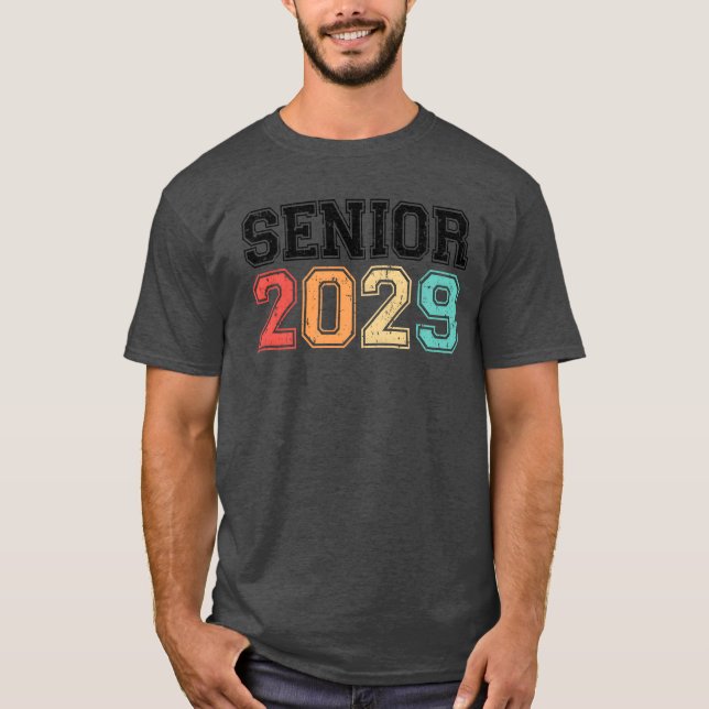 Senior 2029 Retro Vintage friend T-Shirt (Front)