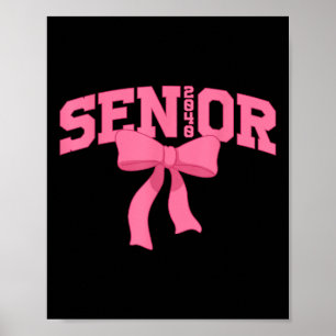 Senior 2040 Graduation Coquette Cl Of 2040 Back To Poster