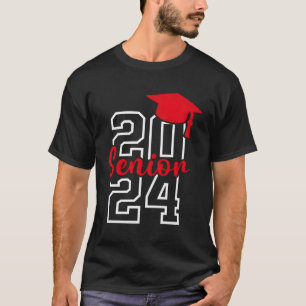 Senior 24 Class Of 2024 Back To School Graduation T-Shirt