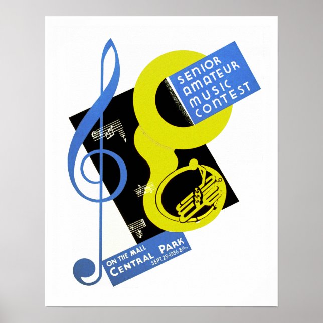Senior Amateur Music Contest Poster (Front)