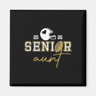 Senior Aunt Graduation Football Cl Of 2026 Family Magnet
