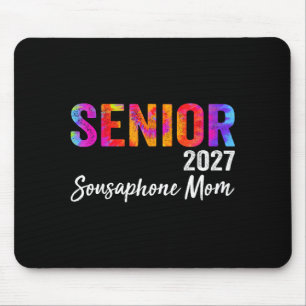 Senior Band Mum 2027 Sousaphone Graphic Art Mouse Pad