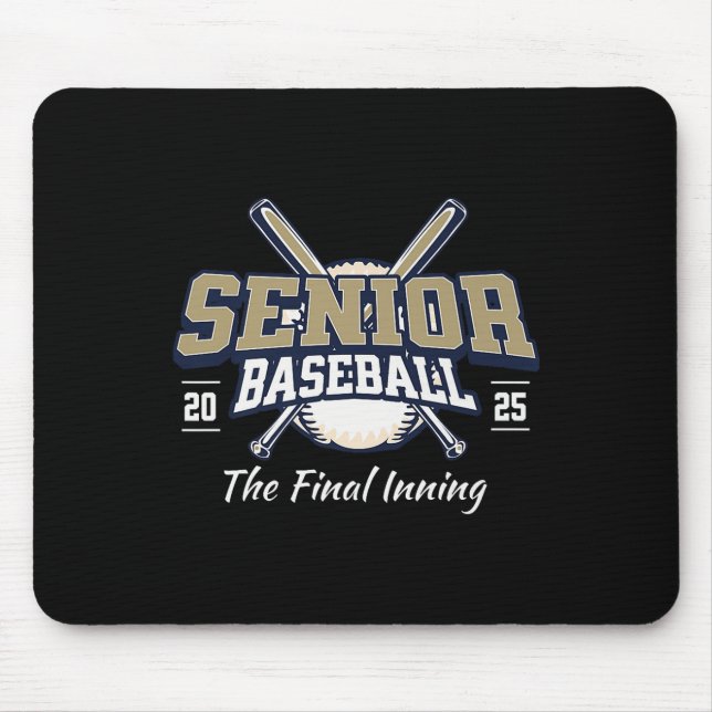 Senior Baseball 2025 The Final Inning Premium  Mouse Pad (Front)
