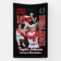 Senior Baseball Player Custom Photo Collage Sports