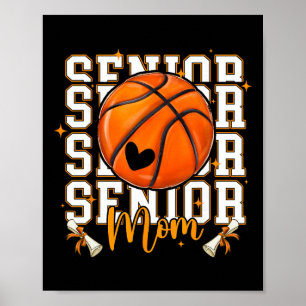 Senior Basketball Mum 2026 Funny Basketball Gradua Poster