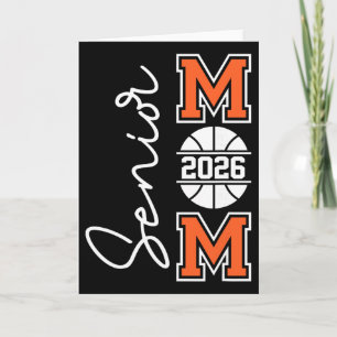 Senior Basketball Mum Cl Of 2026 Player Graduation Card