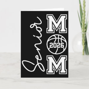 Senior Basketball Mum Cl Of 2026 Player Graduation Card