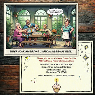 Senior Birthday Party Invitation