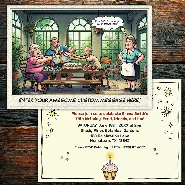 Senior Birthday Party  Invitation (Creator Uploaded)