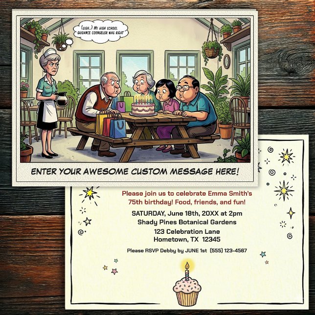 Senior Birthday Party  Invitation (Creator Uploaded)
