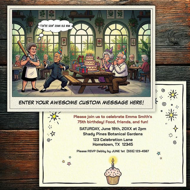 Senior Birthday Party  Invitation (Creator Uploaded)