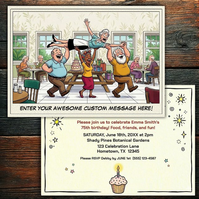 Senior Birthday Party  Invitation (Creator Uploaded)