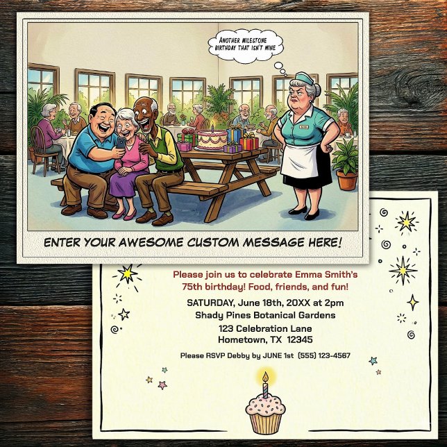 Senior Birthday Party  Invitation (Creator Uploaded)