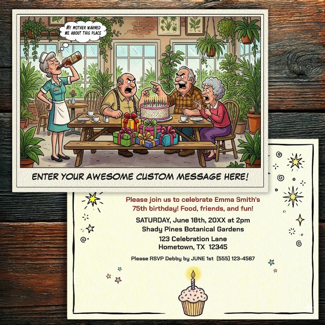 Senior Birthday Party  Invitation (Creator Uploaded)
