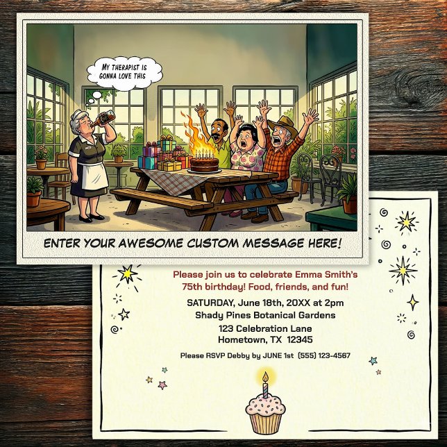 Senior Birthday Party  Invitation (Creator Uploaded)