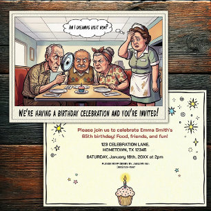 Senior Birthday Party Invitation
