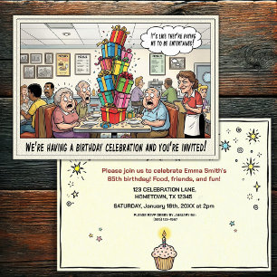 Senior Birthday Party Invitation