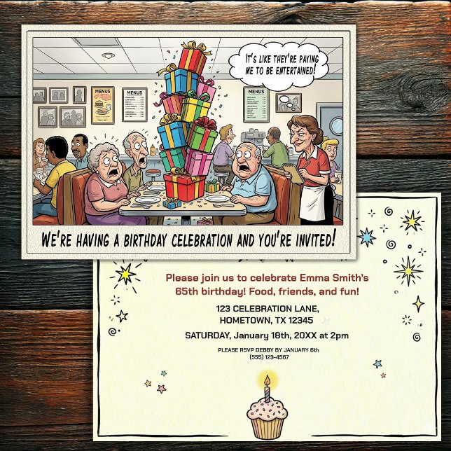 Senior Birthday Party  Invitation (Creator Uploaded)