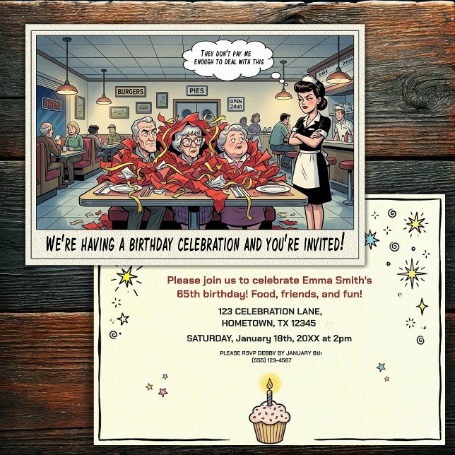 Senior Birthday Party  Invitation (Creator Uploaded)