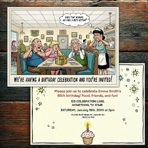 Senior Birthday Party Invitation