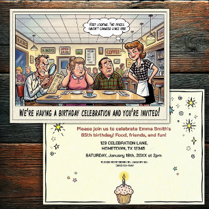 Senior Birthday Party Invitation