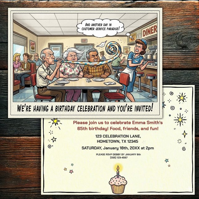 Senior Birthday Party  Invitation (Creator Uploaded)