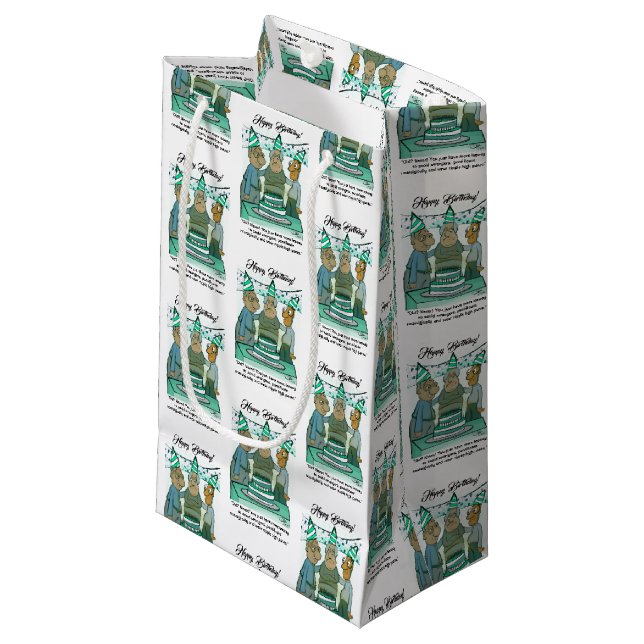 Senior Birthday Small Gift Bag (Front Angled)