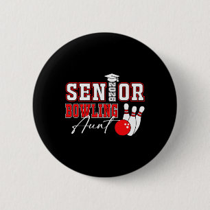 Senior Bowling Aunt 2026 Graduation Party Sport Gi 6 Cm Round Badge