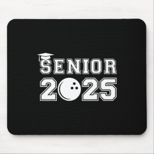 Senior Bowling Cl Of 2025 Graduation School Gradua Mouse Pad