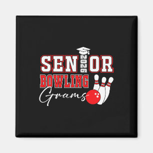 Senior Bowling Grams 2026 Graduation Party Sport G Magnet