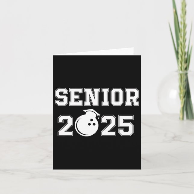 Senior Bowling Player 2025  Card (Front)
