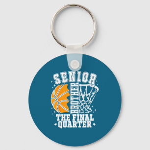 Senior Brother Basketball Final Quarter Design Key Ring