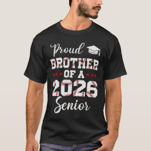 Senior Brother Cl Of 2026 Cute Sell Player Graduat T-Shirt