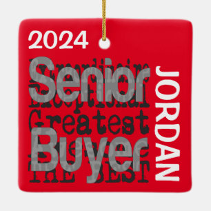 Senior Buyer Extraordinaire CUSTOM Ceramic Ornament