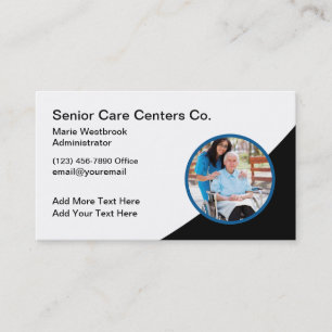 Senior Care Medical Nurse Business Card