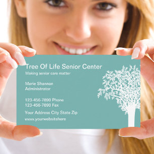 Senior Care Services Business Card