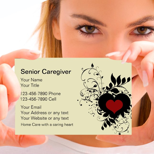 Senior Caregiver Business Cards (Creator Uploaded)