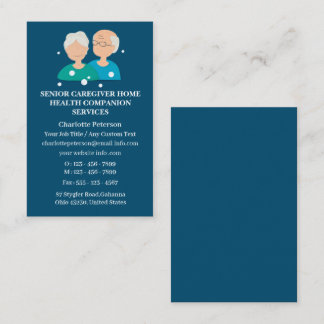 Senior Caregiver Home Health Care Business Card