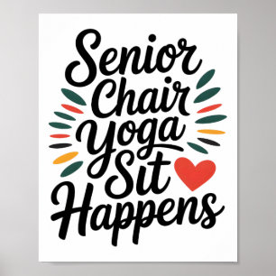 Senior Chair Yoga Stretching Strength For The Elde Poster