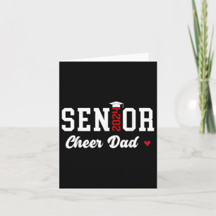 Senior Cheer Dad 2024 Cl Grad Proud Cheer Leading  Card