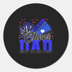Senior Cheer Dad 2026 Cheer Dad Women Men Cheerlea Classic Round Sticker