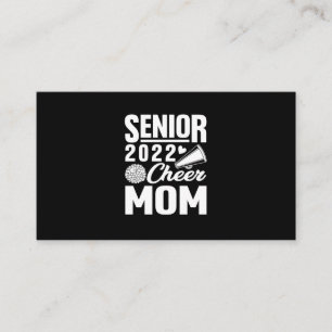 Senior Cheer Mom 2022 Cheerleader Cheer Mom Class Business Card