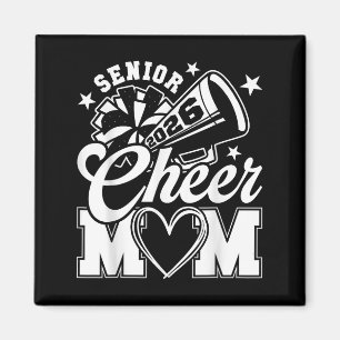 Senior Cheer Mum 2026 Proud Cheerleader Mum Cl Of  Magnet
