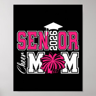 Senior Cheer Mum Cl Of 2026 Cheerleading Graduatio Poster